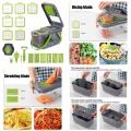 22 in 1 Vegetable Slicer Chopper Vegetable Cutter with 13 Blades, with Container Cutter Egg Slicer Cheese Grater Veggie Dicer And Onion Mincer Chopper. 