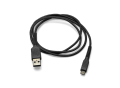 1.2 M Marshall Durable Braided Nylon Micro USB fast charging data cable - black. 