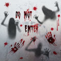 Window Cling Scary Ghost Shadow Blood Handprint Halloween Decor Window Cling. 