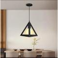 Triangle Shaped Hanging Lamp, Ceiling Light, Ceiling Lamp, Pendant Lamp, Pendant Light for Home, Office, Bed Room, TV Lounge, Led Light, Led Bulb, Filament Bulb (BULB NOT INCLUDED). 
