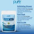 Pure Herbology Epsom Salt (Magnesium Sulphate) For Bathing, Relaxing Foot and Pain Relief Therapeutic Spa Treatment & Refreshing Body, 500gm. 