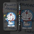 JIUMOO For Asus Zenfone Live ZB501KL Live L1 ZB501KL Case Side Square Edge New Design Phone Cases Thin Frosted Transparent Hard Pattern Silicone Casing Cartoon Cute Doraemon Cat Full Cover Camera Protection Shockproof Softcase. 