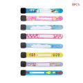 8 Pcs Kids Anti-lost Info Wrist Band Children Reusable Outdoor Safe ID Bracelet Event Festival Parties Recognition Wristband. 