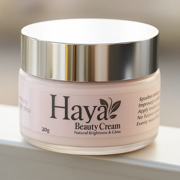 Haya Beauty Cream by Rabi Pirzada – Advanced Whitening & Glowing Skin Formula for Men & Women – 30g