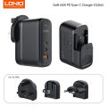 Ldnio Q366 65W GaN Super Fast Charger EU Plug With Type-C To Type-C Cable. 