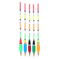 MeterMall 5PCS Fishing Floats Balsa Wood Fishing Float Bobber Bite Indicator Angling Equipment With strong Float Tail Multiple Color. 