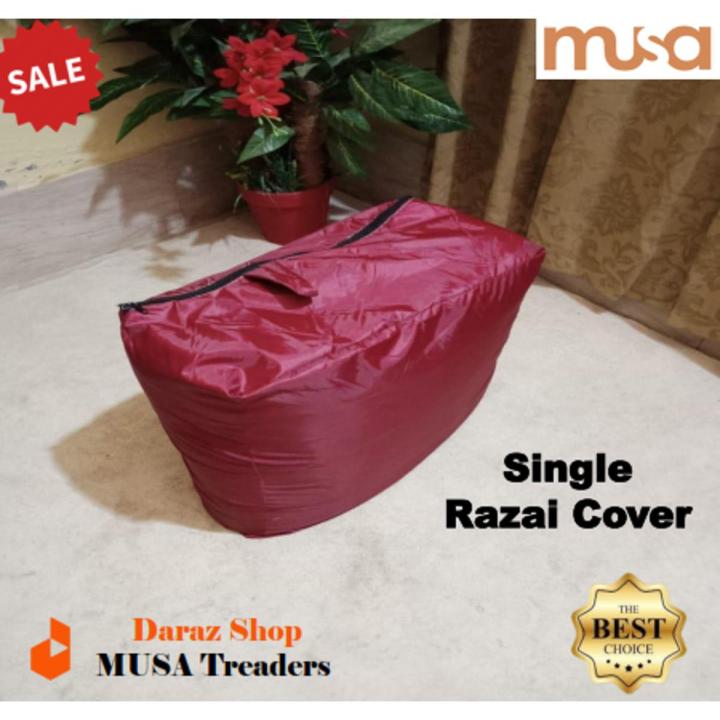 single Razai and blanket parachute storage bags in multicolor