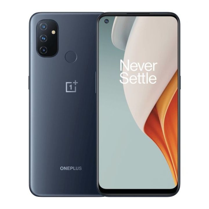 OnePlus N100 - 6.5 Inches HD+ Display - Official Approved Single Sim - 4GB RAM + 64GB ROM - Fingerprint Sensor - Phone Only - Midnight Frost