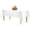 Techmanistan Disposable Dastarkhwan ( Sufra ), White Plastic Table Cover (54 x 108 inches) for Birthday Parties, Disposable Dastarkhwan ( Sufra ) Dustproof Table Cloth / Table Cover / Table Plastic Sheet / Table Cover Sheet / Table Cover Plastic. 