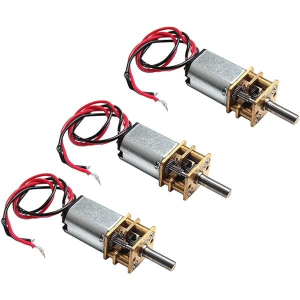 Lot De 5 Mini Moteurs à Engrenages N20 - 3V-6V, 60 Tr/min - Pour Projets DIY Et Jouets