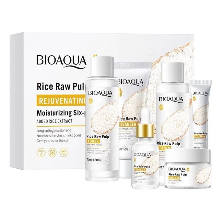 BIOAQUA Rice Pulp Glow Moisturizing 6 Pcs Kit BQY79713