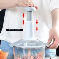 Manual Chopper Hand Operated  - Manual Hand-Powered Food Chopper Machine for Meat , Vegetables - Kitchen Gadgets - Chopper Machine hand pump - Kitchen accessories. 