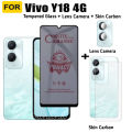 Vivo Y18 4G Privacy Tempered Glass For Vivo Y18E Y03 Y27S Y17S Y16 Y15S Y15A Y01 Y02 Anti-Spy Ceramics film+Camera Lens Glass and Back Film. 