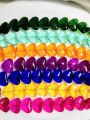 15 Glass Crystal Transparent Multicolor 13mm Heart Beads for DIY, Jewelry Making, Crafting – 13mm Heart Shape Beads | 28 pcs Mix Set. 