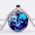 Hot Video Game Undertale Necklace Glass Photo Cabochon Pendant Sans Papyrus Cosplay Jewelry S For Boy Girls. 