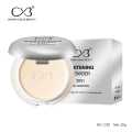 CVB C30 Compact Whitening Powder 2 in 1 Setting Talc, Control Oil, Helps Makeup Last Longer Cover Dark Spots & Blemishes of Face for Even Skin Tone Look (02, Soft Ivory, 20g). 