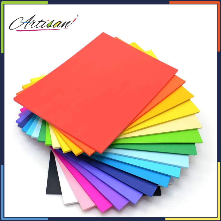 Artisan%20-%20Colour%20Paper%20A4%20Size%20100%20Sheets%20Mixcolour%2050-60gm%20Paper%20-%20Image%203