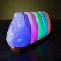 Natural Mini Salt Lamp Color Changing USB Plug Operated Table Lamp. 