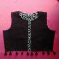 Double sided black and white koti for girls. 