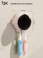 1pc Cute Astronaut Toothbrush Holder Astronaut Shaped Drill Free Bathroom Wall Mounted Toothbrush Organizer Holder For Home. 