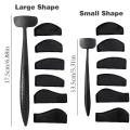 New 6 In 1 Crease Line Kit Stencil Eyeliner Template To Delineate Eyes Women Eyeshadow Cut Crease Eye Makeup Stencils. 