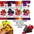 Pack of 4 Lavashak Mix Flavor + 5 Free Dakar Churan  Fruity Bar Imli lavashak Original  Lavashak Fruit Roll Sweet & Sour Fresh Stock. 
