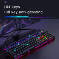 Keyboard -  Mechanical Keyboard - RGB Keyboard - RGB - Gaming Keyboard - laptop accessories - keyboard for pc - keyboard for Laptop - keyboard RGB - Mechanical Gaming Keyboard - Mechanical Keyboard  - Wired Keyboard - Robocop 104 Keys. 