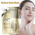 Retinol Gold Mask Deep Moisturizing Brightening Anti-aging Lifting Oil Tear-off Wrinkle Shrink Mud Mask Firming Control Facial 100ML. 