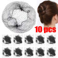 10Pcs Black High Elastic Hairnets Invisible Hair Nets Mesh Bun Hair Styling Tools Hairnets Dancing Hair Accessories for Women. 