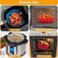 2PCS Silicone Air Fryer Liners Reusable Air Fryer Pot Air Fryer Accessories Baking Parchment Paper. 