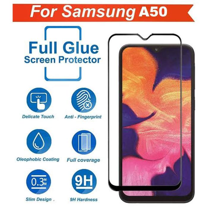 Samsung Galaxy A50 9D/11D/21D Full Screen Protector Edge to Edge Coverage Tempered Glass 100% Original