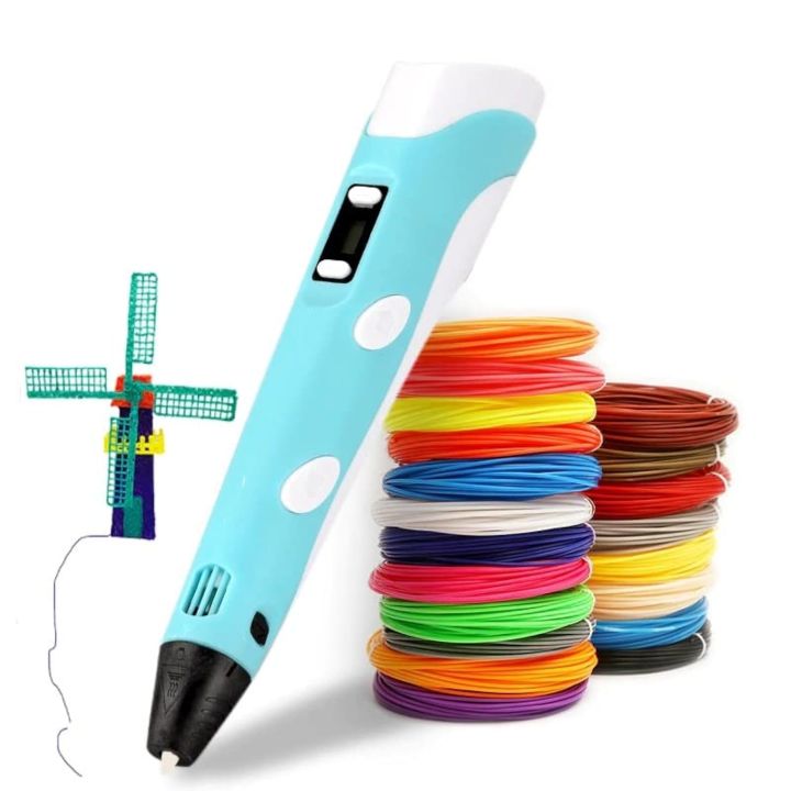 KIDS%20NEW%203D%20Pen,%203D%20Printing%20Pen,%20Electric%203D%20Drawing%20Printing%20Pen%20with%20LCD%20Screen%20+%20PLA%20ABS%20Filament%20Refills%203%20Colors%209m,%203D%20Doodler%20Pen%20Creative%20Toy,%20DIY%20Arts%20Crafts%20Gift%20for%20Kids%20&%20Adult%20-%20Image%2010