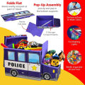 Multi-Function Cartoon Bus Shape Storage Box for Toys Kids Clothes Folding Cartoon Car Toy Storage Basket Children Storage Bin. 