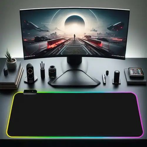 RGB Mouse Pad Non-Slip Rubber Bottom Gaming Mouse Pad LED Luminous Mouse Pad ~ size XL  800mm x 300mm x 4 mm ~ XXL  900mm x 400mm x 4mm