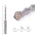 XCAN 6-16mm SDS Plus Drill Bit with Square Shank Cross Head Masonry Hole Drill Cutter for Hammer Drill Wall Brick Block Drilling. 