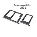 Samsung J5 Pro Black Dual Sim Card Tray And Micro SD Card Slot Holder. 