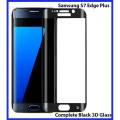 Samsung S6 Edge Plus Full Black 3D Tempered Glass Screen Protector Edge To Edge For Samsung S6 Edge Plus. 