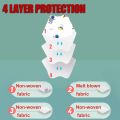 10PCS Kawaii N95 Dust Face Mask for Kids Cartoon Kn95 Masks N95 Respirator Baby 4 Layer Fabric Reusable Children Mouth Mask. 