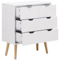 Victoria Lalani 4 Drawer 60Cm W Chest Of Drawers, Beautiful new Design With 4 Wooden Legs. 