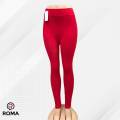 Red Poppy High Rise Yoga Fabric Tight for Girls and Women. 