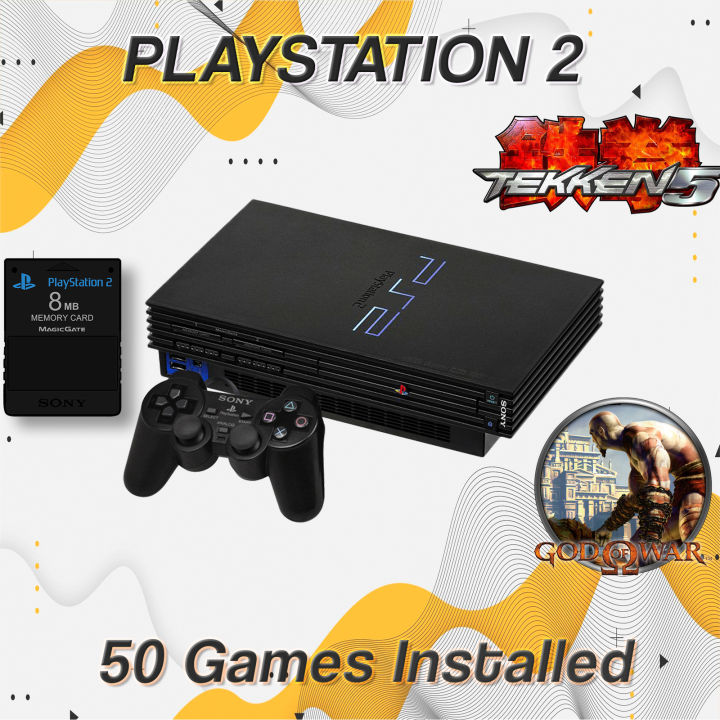 PlayStation 2 PS2 Fat Console with 10 games installed fmcb | Daraz.pk