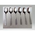 STAINLESS STEEL TABLE SPOONS (6 PCS). 