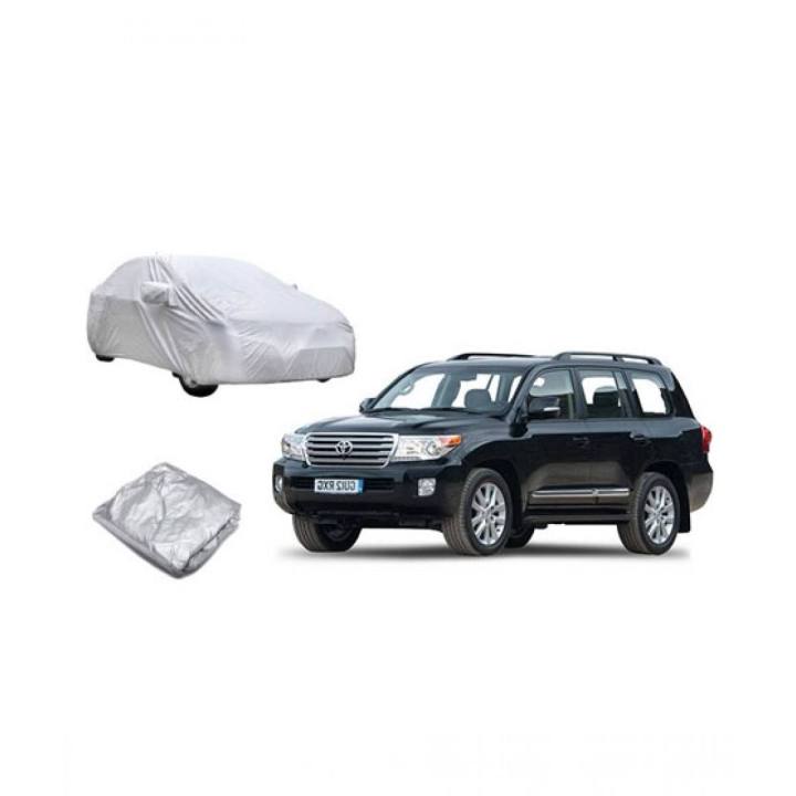 Dust Proof Parachute Silver Car Top Cover For Toyota Land Cruiser V8 (All Models) with Bag