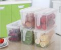 Pack of 3 Fridge Organizer Fresh Spacer Layer Storage Rack Drawer Basket Refrigerator Pull-out Drawers Fridge Freezer Storage Organizer Box with Lid and Handle Door Freezer Container Box Kitchen Organizer Plastic Basket Fruits Vegetable Basket. 