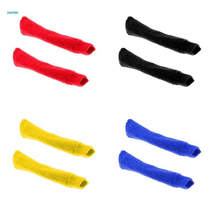 2xAnti-slip%20Squash/%20Tennis%20Bat%20Overgrip%20Racket%20Grip%20Tape%20Sleeve%20Wrap%20Black%20-%20Image%203