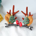 Hair Clip Realistic Delicate Deer Ear Xmas Bobby Pin. 