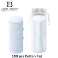 COSMETICS 100 pcs Makeup Remover cotton Pads for Face Hypoallergenic, Lint-Free, 100% Pure Cotton Wipes Cotton Pads for Face Cleansing, Removing Makeup, Applying Facial Toner & Nail Polish Remover. 
