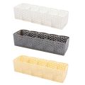 Pack of 3 5 Cells Plastic Storage Box Tie Bra Socks Underwear Drawer Cosmetic Stationery Divider Tidy Organizer. 