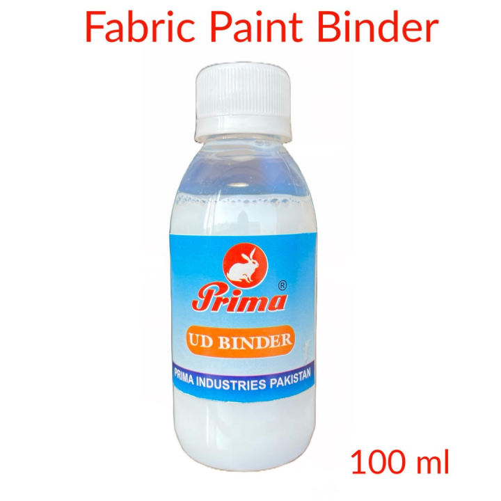 Binder for fabric paint. 100 ml fabric paint binder medium for fabric colours