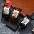 Vist Fox Men Bangle Wide Cool Animal Head Male Bracelet. 